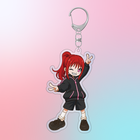 【櫻川めぐバースデーバスツアー2025】イラストジャージめぐちゃんアクキー【受注商品】